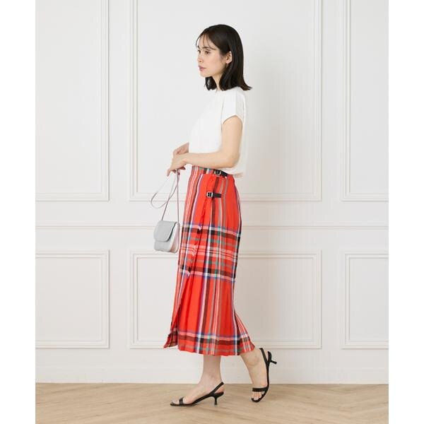 イネド（INED）/《大きいサイズ》《WEB限定》フレンチスリーブサマーニット