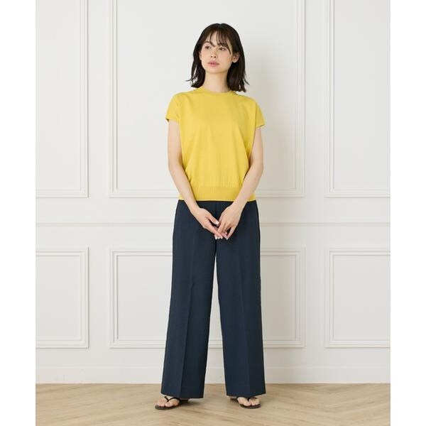 イネド（INED）/《大きいサイズ》《WEB限定》フレンチスリーブサマーニット