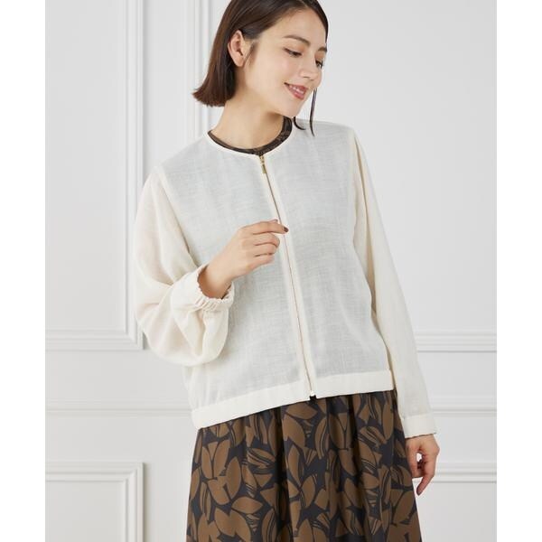 イネド（INED）/《WEB限定》メッシュブルゾン