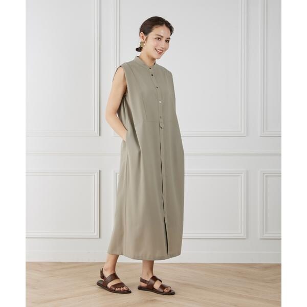 イネド（INED）/《WEB限定》ノースリーブシャツワンピース