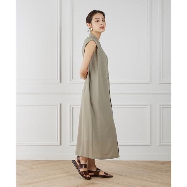 イネド（INED）/《WEB限定》ノースリーブシャツワンピース