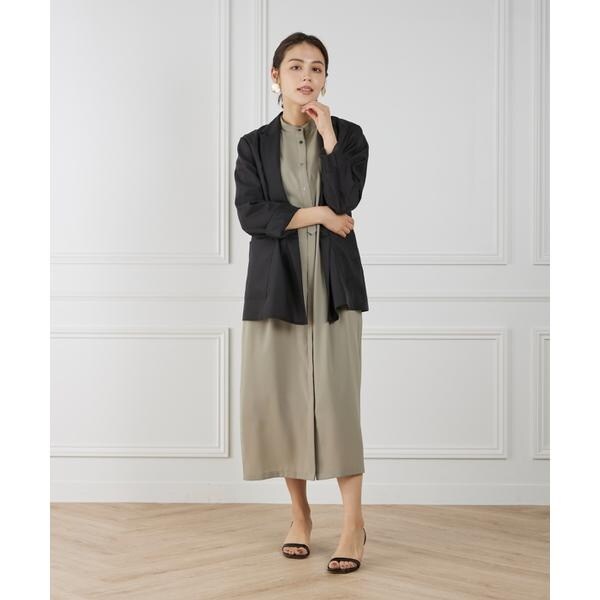 イネド（INED）/《WEB限定》ノースリーブシャツワンピース