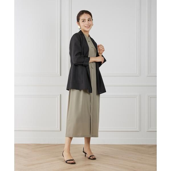 イネド（INED）/《WEB限定》ノースリーブシャツワンピース