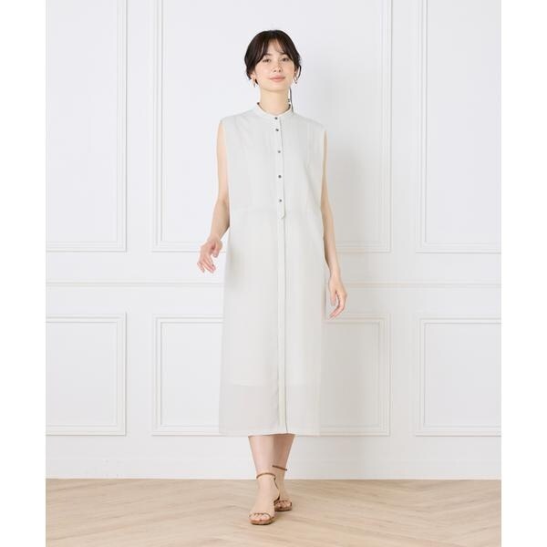 イネド（INED）/《WEB限定》ノースリーブシャツワンピース