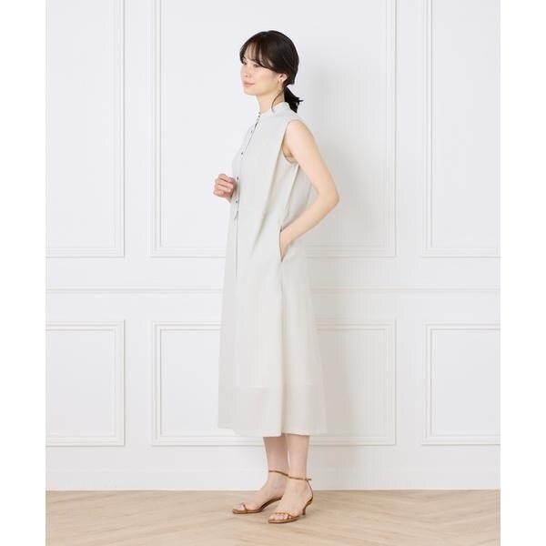 イネド（INED）/《WEB限定》ノースリーブシャツワンピース