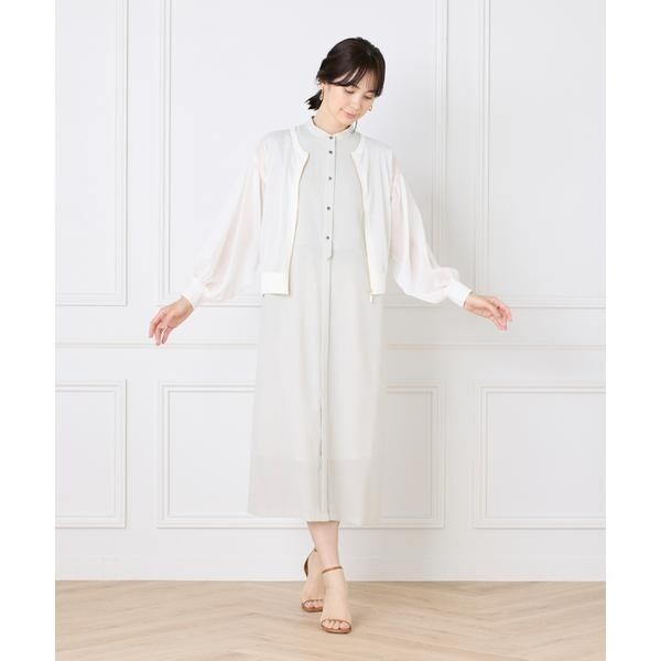 イネド（INED）/《WEB限定》ノースリーブシャツワンピース