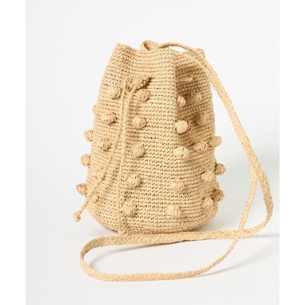 イネド（INED）/《FAVORITE》ラフィアショルダーバッグ NELIA《Camalya》