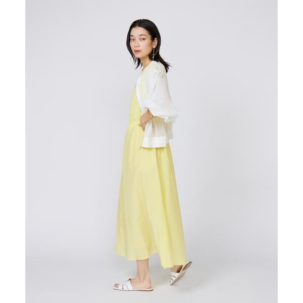 イネド（INED）/《大きいサイズ》シアーニットジップアップカーディガン