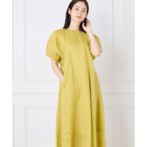 イネド（INED）/《WEB限定》ボリュームスリーブリネンワンピース