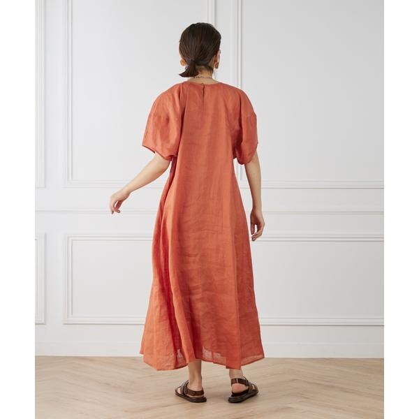 イネド（INED）/《WEB限定》ボリュームスリーブリネンワンピース