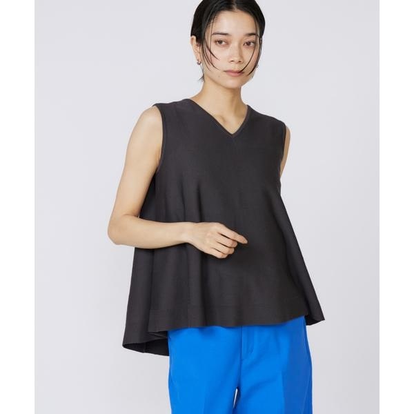 イネド（INED）/《大きいサイズ》Aラインニットプルオーバー