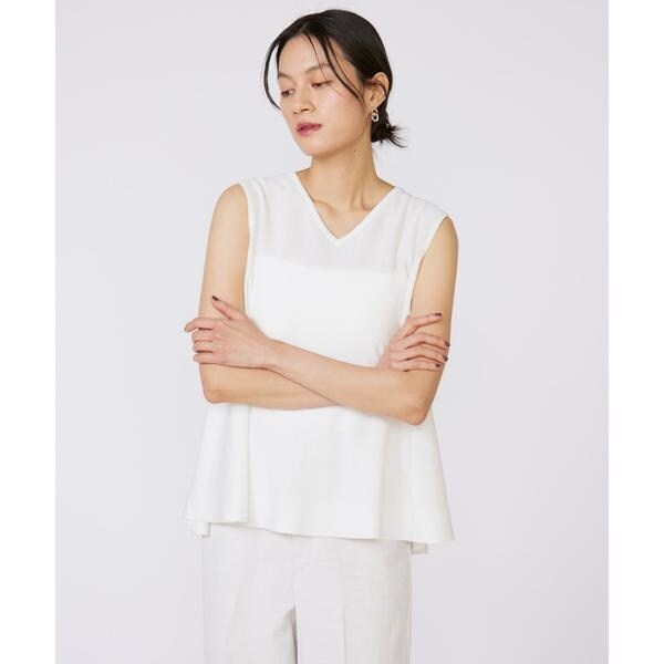 イネド（INED）/《大きいサイズ》Aラインニットプルオーバー