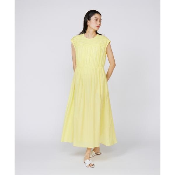 イネド（INED）/《大きいサイズ》タックワンピース