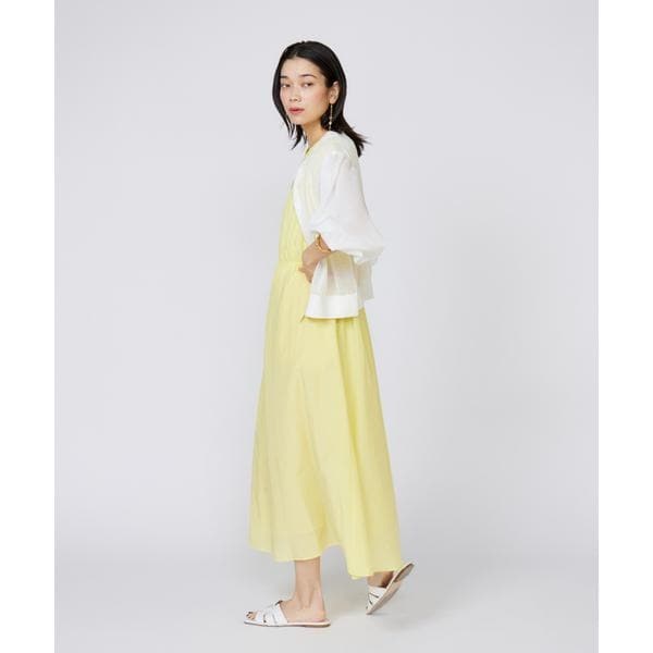 イネド（INED）/《大きいサイズ》タックワンピース