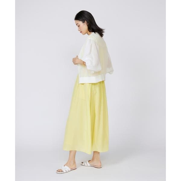 イネド（INED）/《大きいサイズ》タックワンピース