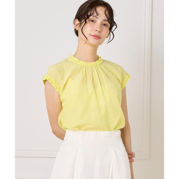 イネド（INED）/タックフリルブラウス