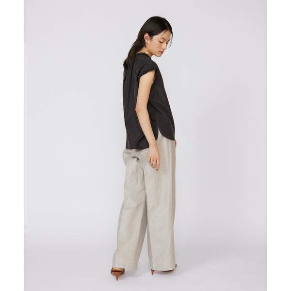 イネド（INED）/《大きいサイズ》タックフリルブラウス