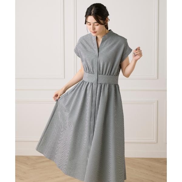 イネド（INED）/《大きいサイズ》ウエストギャザーワンピース