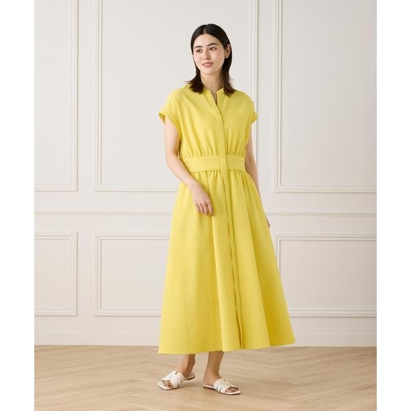 イネド（INED）/《大きいサイズ》ウエストギャザーワンピース