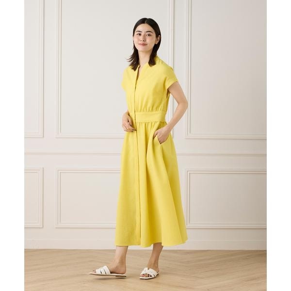 イネド（INED）/《大きいサイズ》ウエストギャザーワンピース