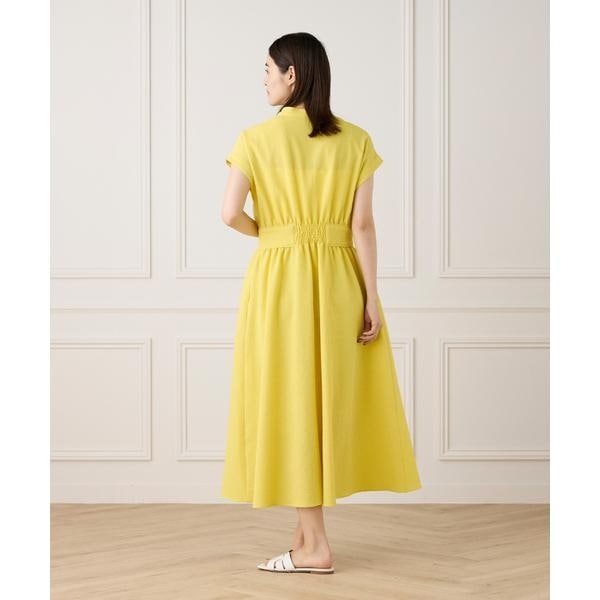 イネド（INED）/《大きいサイズ》ウエストギャザーワンピース