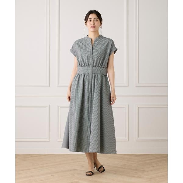 イネド（INED）/《大きいサイズ》ウエストギャザーワンピース