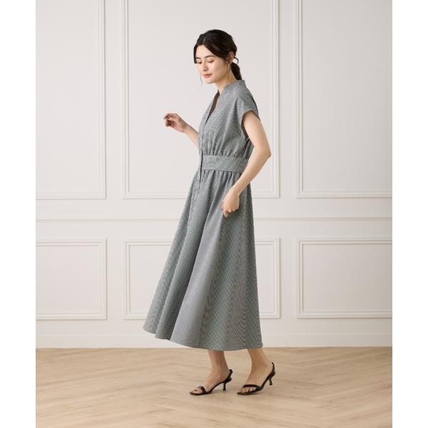 イネド（INED）/《大きいサイズ》ウエストギャザーワンピース