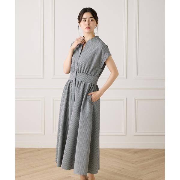 イネド（INED）/《大きいサイズ》ウエストギャザーワンピース