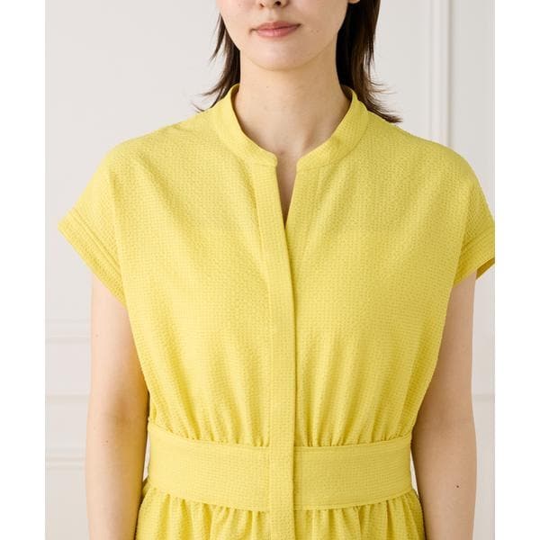 イネド（INED）/《大きいサイズ》ウエストギャザーワンピース