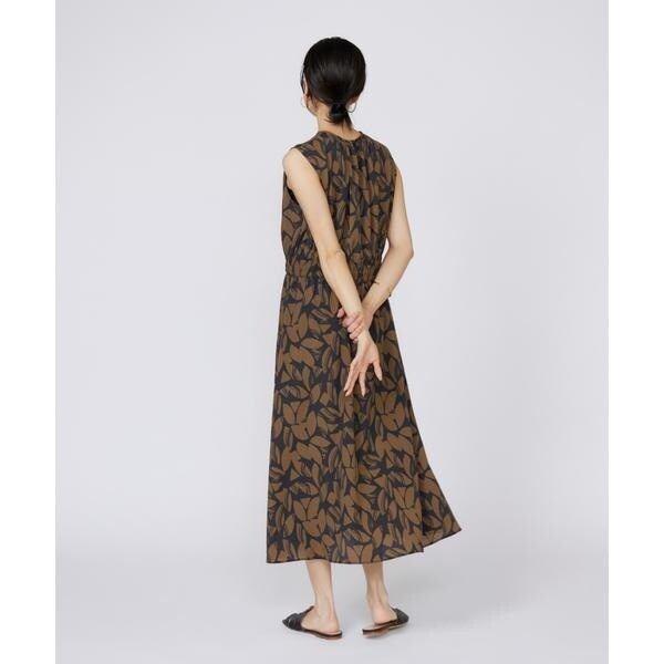 イネド（INED）/《大きいサイズ》ノースリーブプリントワンピース