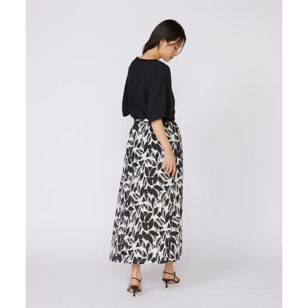 イネド（INED）/《大きいサイズ》プリントフレアスカート