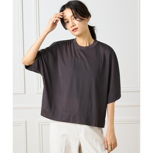 イネド（INED）/《大きいサイズ》シアーオーバーサイズカットソー