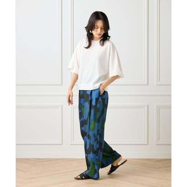 イネド（INED）/《大きいサイズ》シアーオーバーサイズカットソー