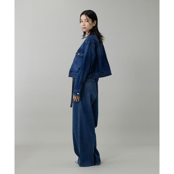 イネド（INED）/INED別注ノーカラーデニムジャケット《Healthy DENIM》