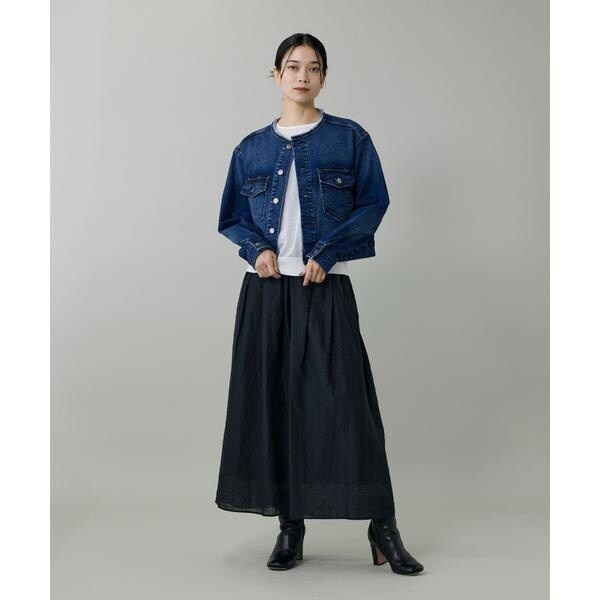 イネド（INED）/INED別注ノーカラーデニムジャケット《Healthy DENIM》