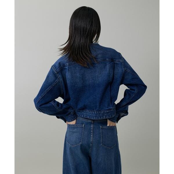イネド（INED）/INED別注ノーカラーデニムジャケット《Healthy DENIM》