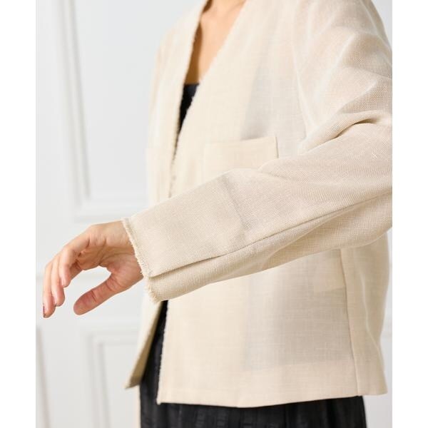 イネド（INED）/《大きいサイズ》カラミジャケット