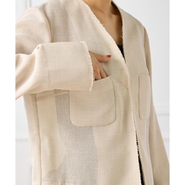 イネド（INED）/《大きいサイズ》カラミジャケット