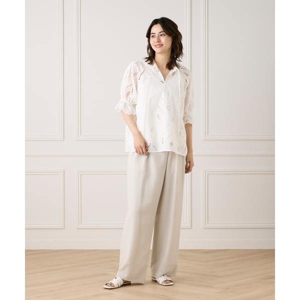 イネド（INED）/《大きいサイズ》レースブラウス《la veille by SUPERIOR CLOSET》