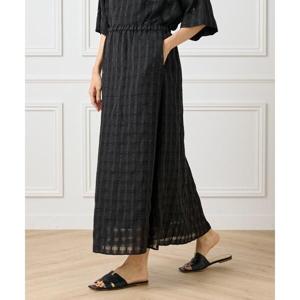 イネド（INED）/《大きいサイズ》シアーチェックバイアススカート