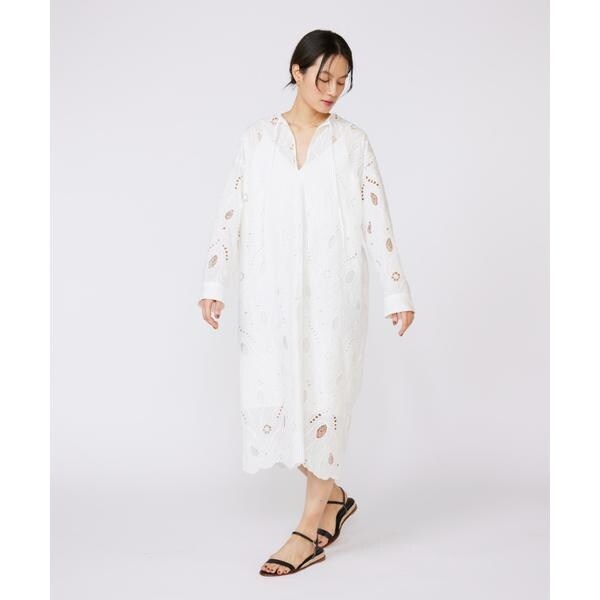 イネド（INED）/《大きいサイズ》レースカフタンワンピース《la veille by SUPERIOR CLOSET》