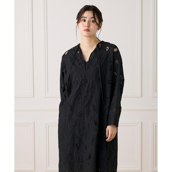 イネド（INED）/《大きいサイズ》レースカフタンワンピース《la veille by SUPERIOR CLOSET》