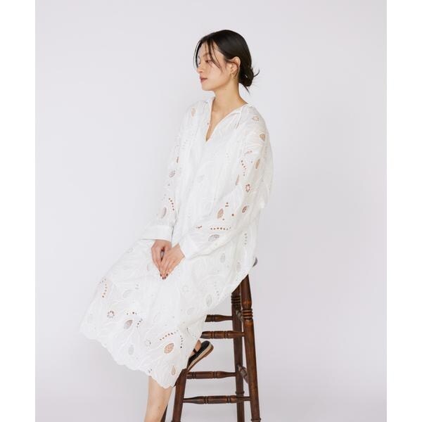 イネド（INED）/《大きいサイズ》レースカフタンワンピース《la veille by SUPERIOR CLOSET》