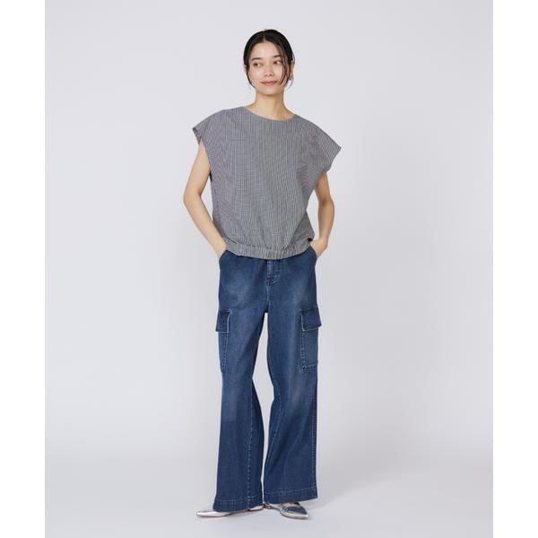 イネド（INED）/《大きいサイズ》フレンチスリーブトップス