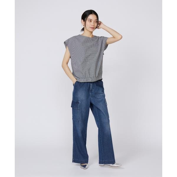 イネド（INED）/《大きいサイズ》フレンチスリーブトップス