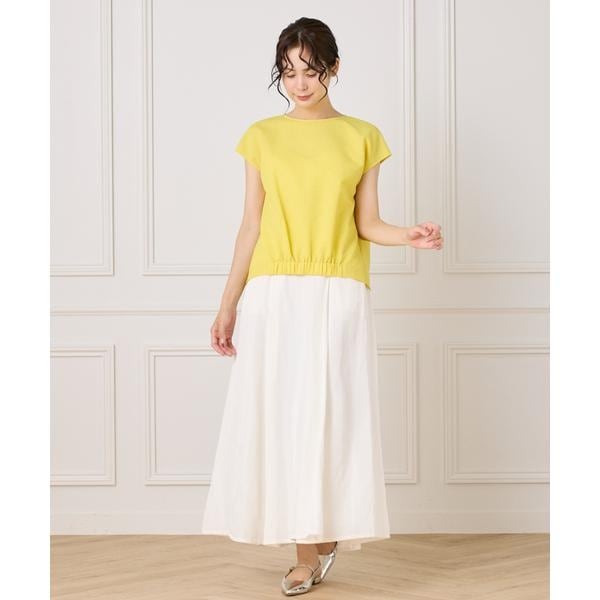 イネド（INED）/《大きいサイズ》フレンチスリーブトップス