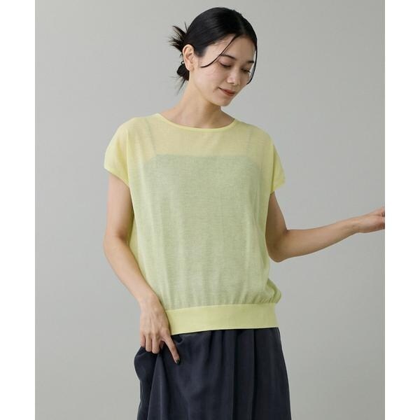 イネド（INED）/《大きいサイズ》フレンチスリーブニット