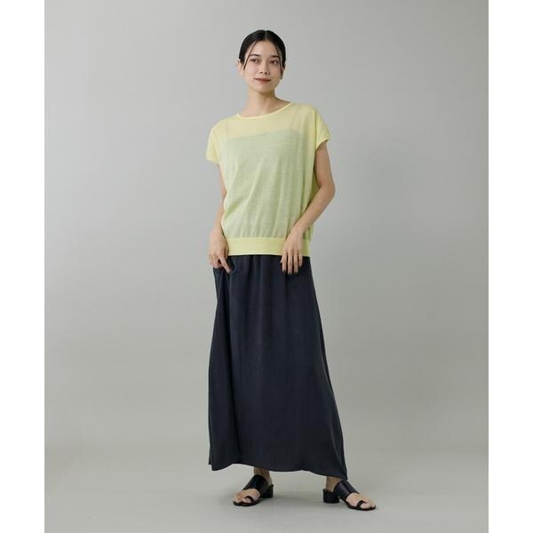 イネド（INED）/《大きいサイズ》フレンチスリーブニット