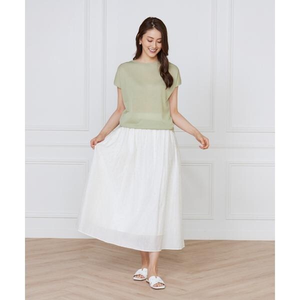 イネド（INED）/《大きいサイズ》フレンチスリーブニット