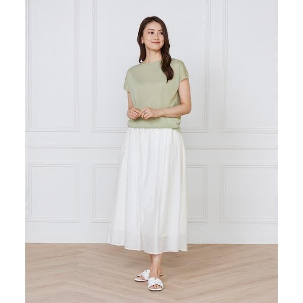 イネド（INED）/《大きいサイズ》フレンチスリーブニット